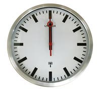 Väggklocka Radiostyrd Station 300 mm Grå