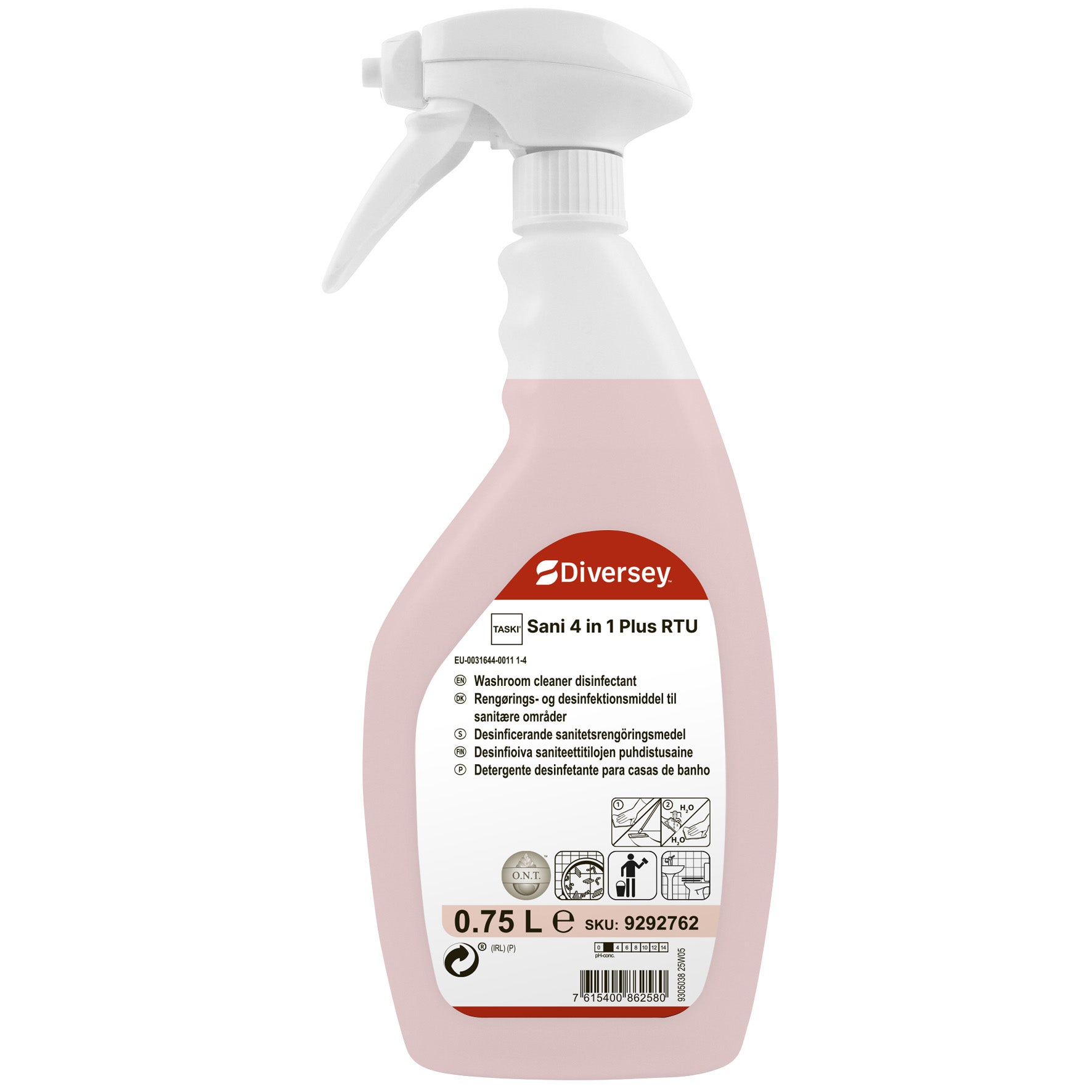 Sanitetsrent 4in1 Plus 0,75 liter