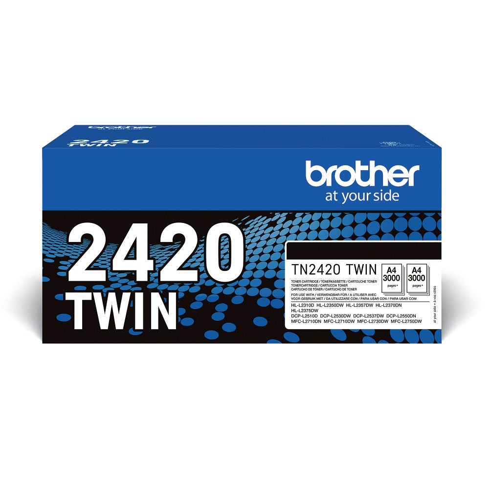 Toner Brother TN2420 Svart 2-pack