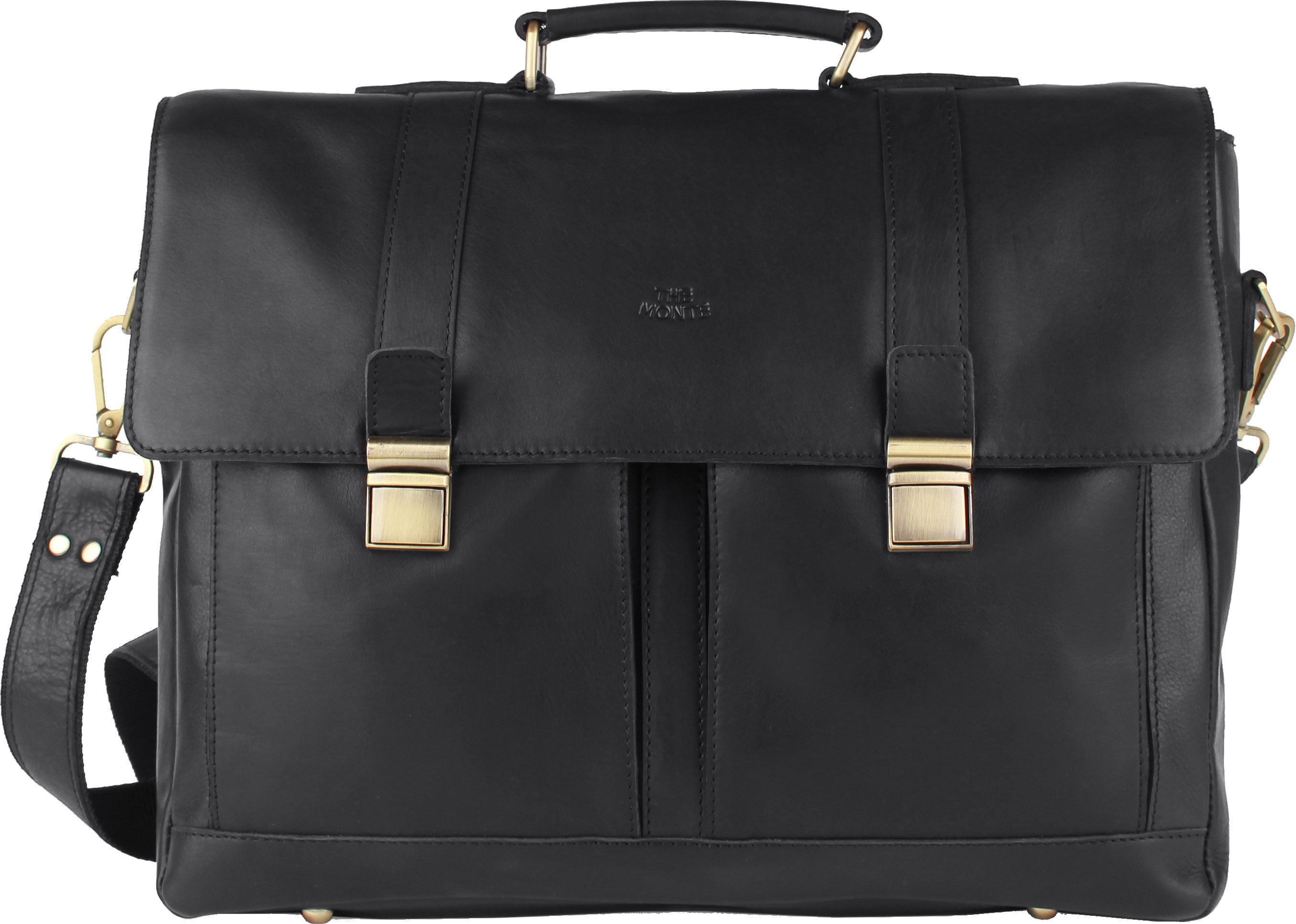 Portfölj The Monte vintage svart