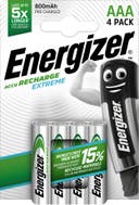 Energizer Extreme Laddningsbara Batterier AAA 4-pack 800 mAH