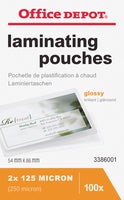 Lamineringsfickor 54x86 mm 125 mikron 100 st/fp