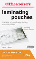 Lamineringsfickor 54x86 mm 125 mikron 100 st/fp