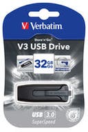 USB 3.0 Verbatim V3 32GB Svart