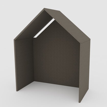 Ljudabsorberande rum halv - Half a Hut.