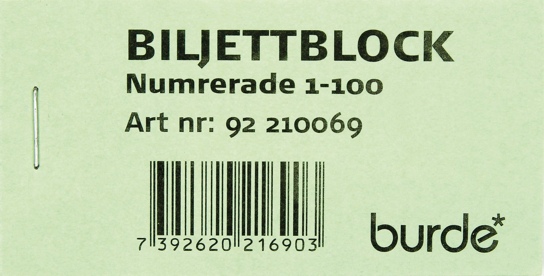 Biljettblock 1-100