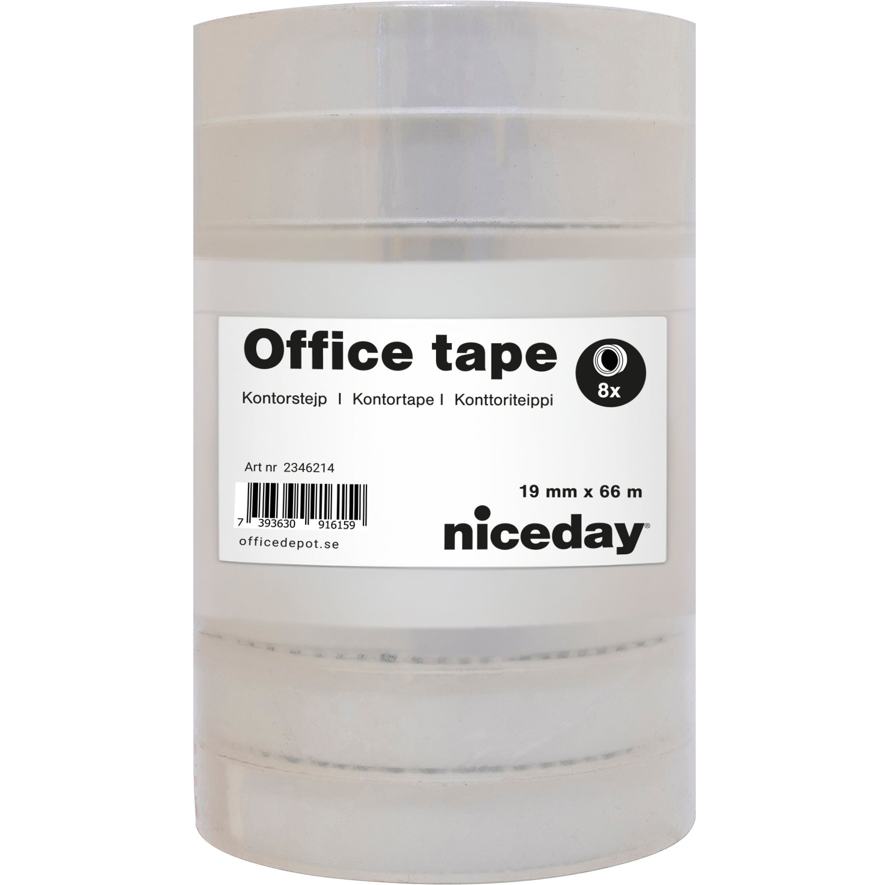 Kontorstejp Niceday 66mx19mm 8/fp