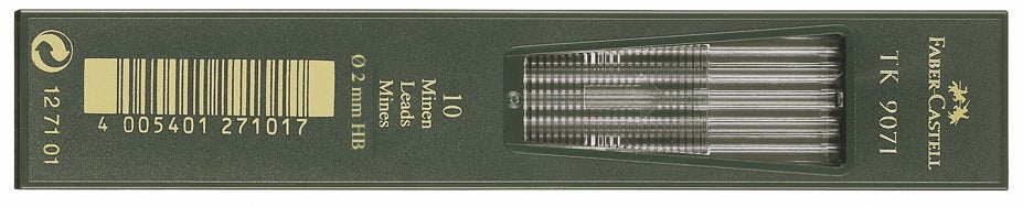 Stift Faber HB 2 mm 10 st/tub
