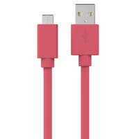 USB-C 2.0 – USB-A kabel 1 m pink