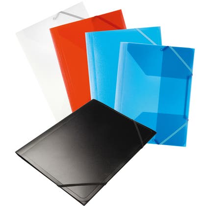 Snoddmapp PP-plast A4 3-klaff