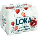 Loka Jordgubb/granatäpple PET 33 cl inkl pant 12-pack