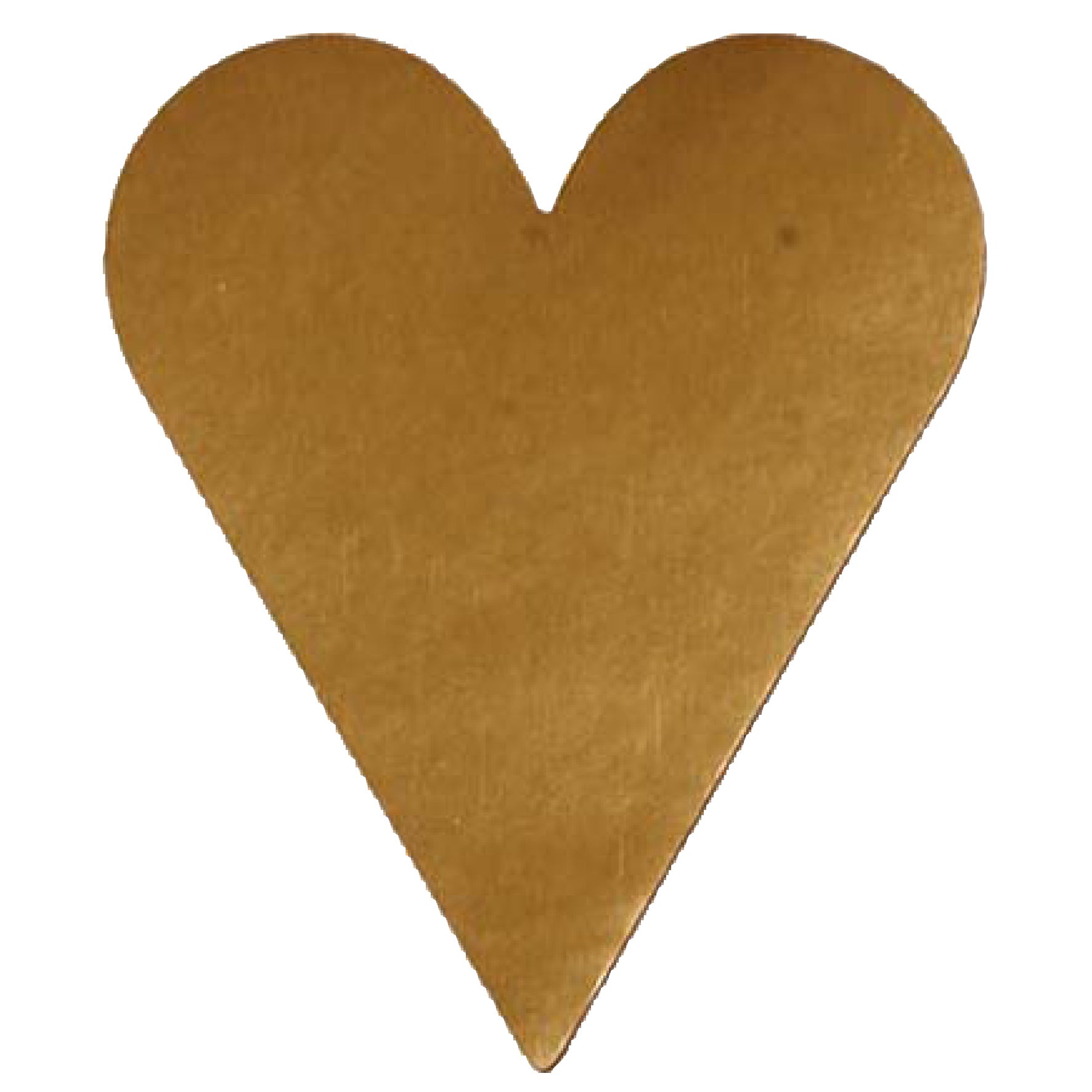 Etikett hjärta stort guld 1000