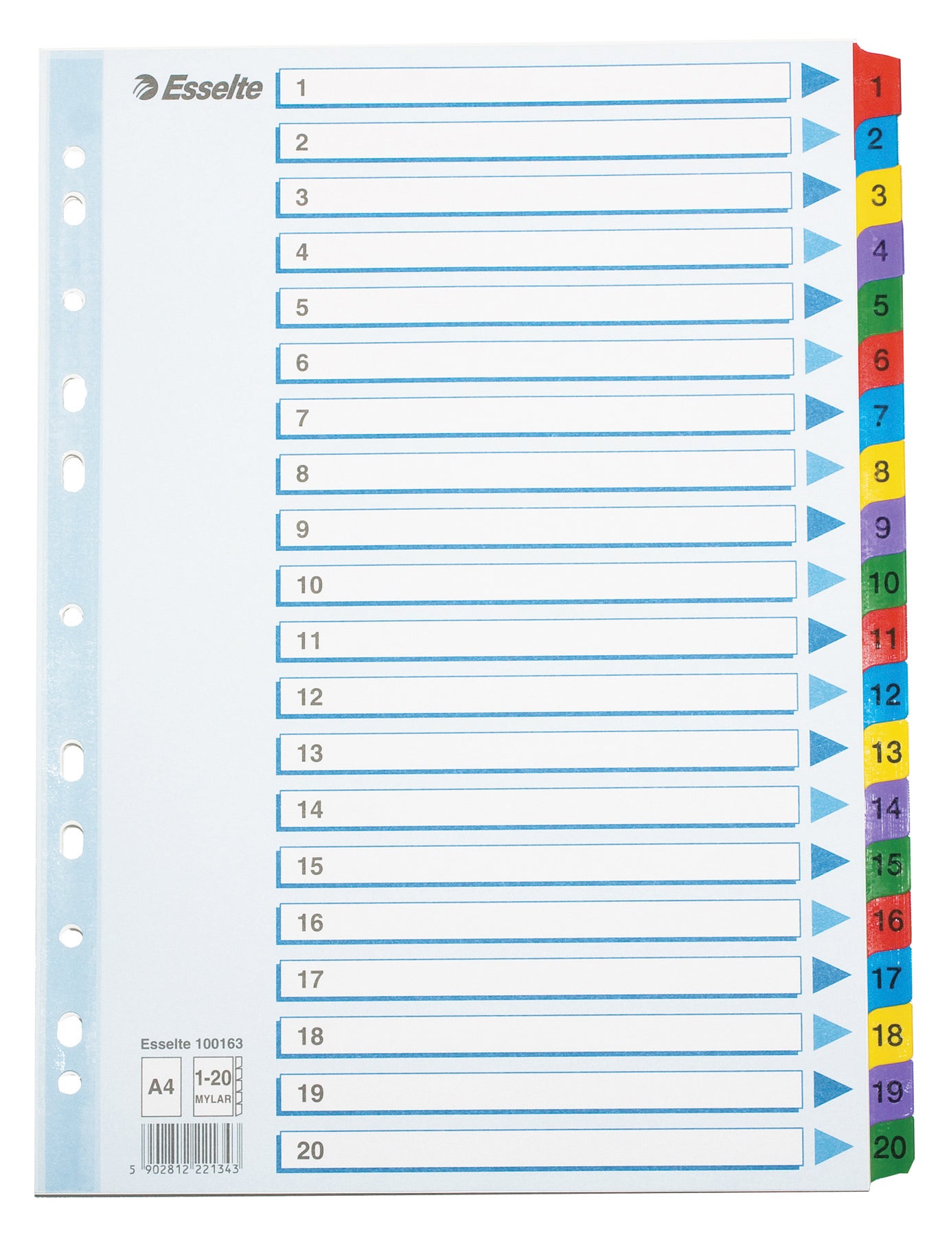 Register Esselte Mylar A4