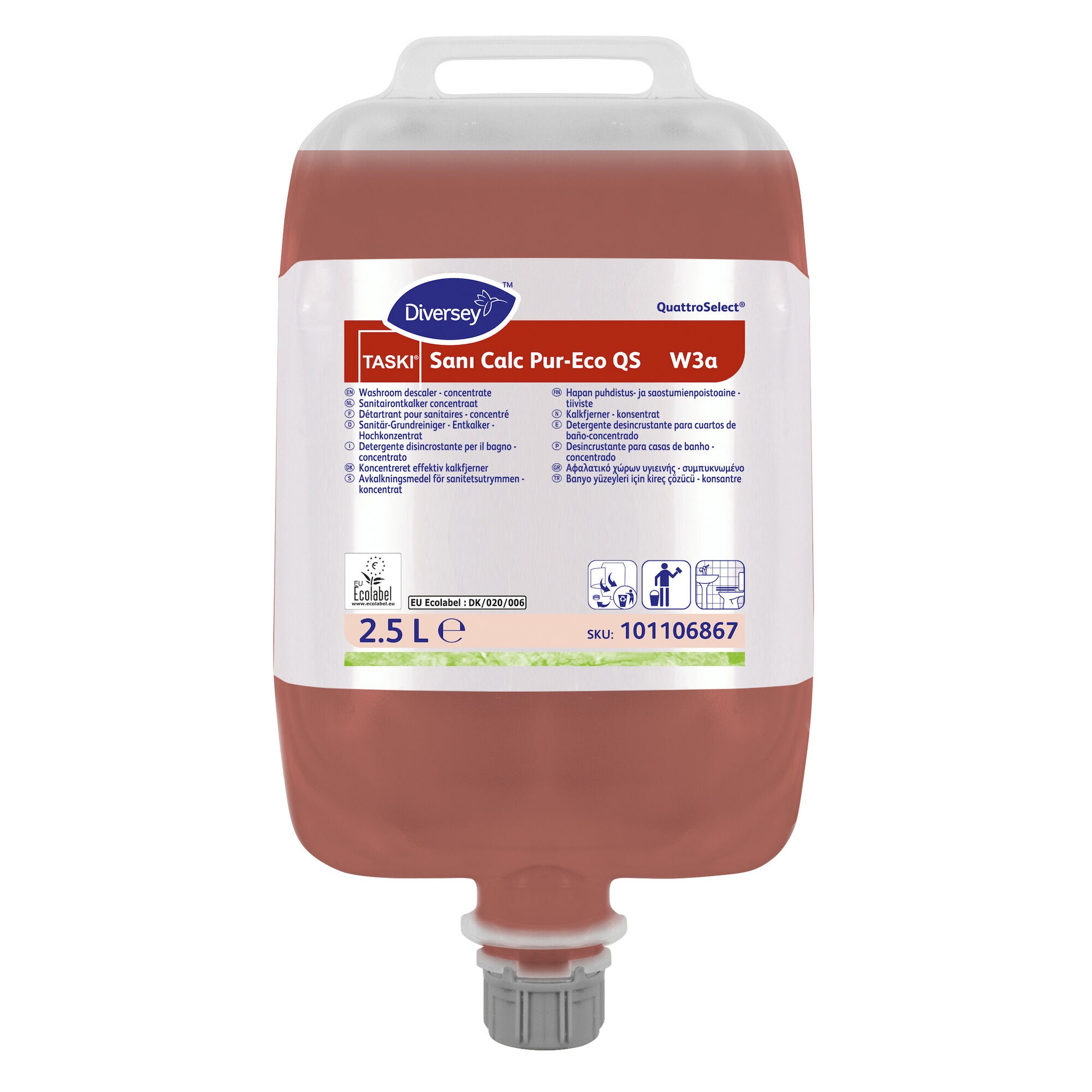 Avkalkningsmedel Sani Calc Pur-Eco QS 2,5 liter