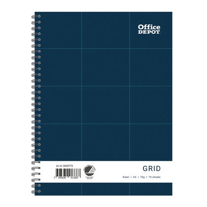 Kollegieblock Office Depot 70g 70blad rutat