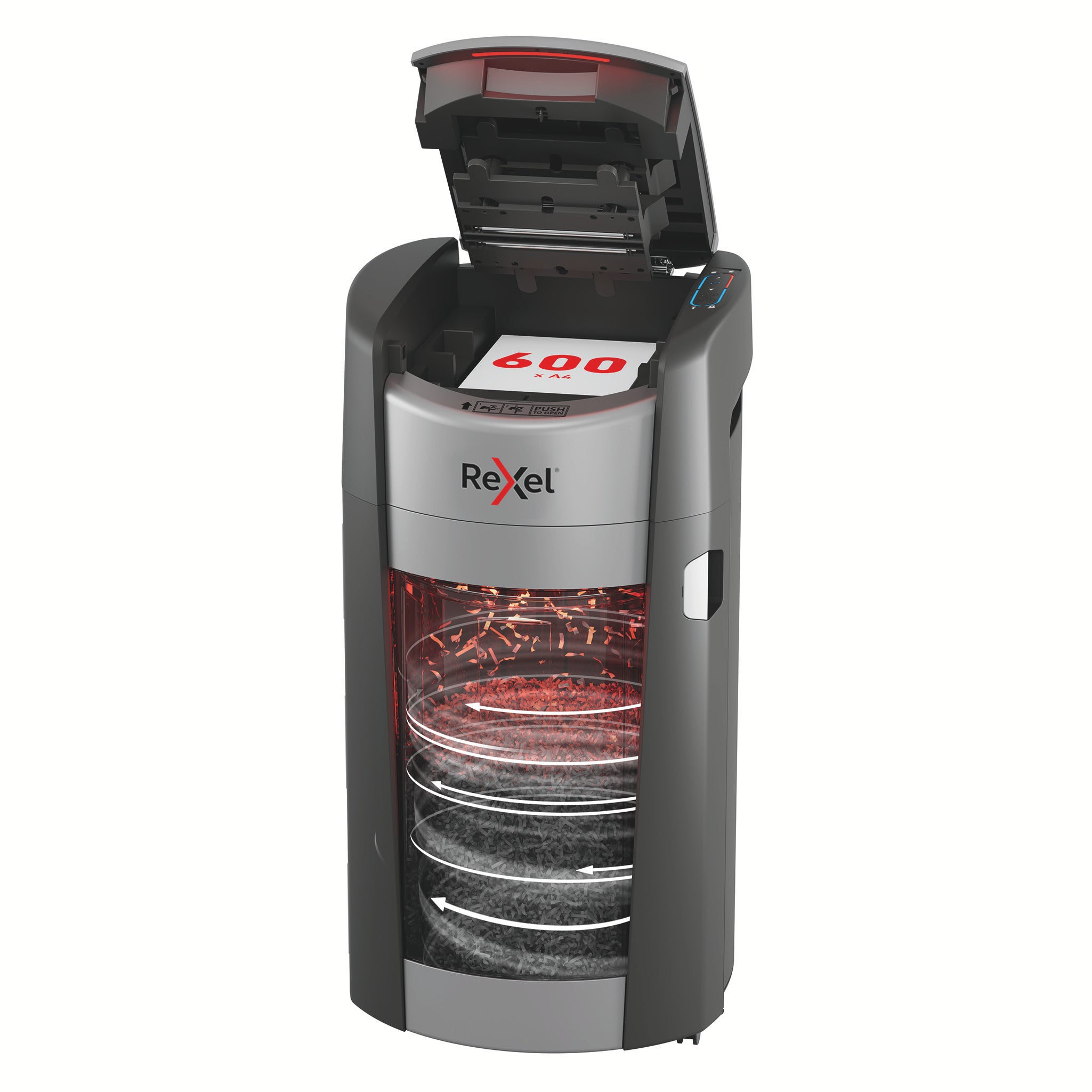 Dokumentförstörare Rexel ShredMax AutoFeed+ 600X P4