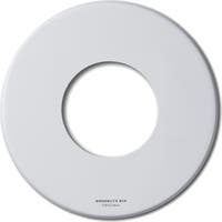 Lock cirkelformat hål 180 vit
