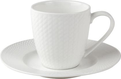 Kaffe- mugg / kopp / fat  Victoria vit