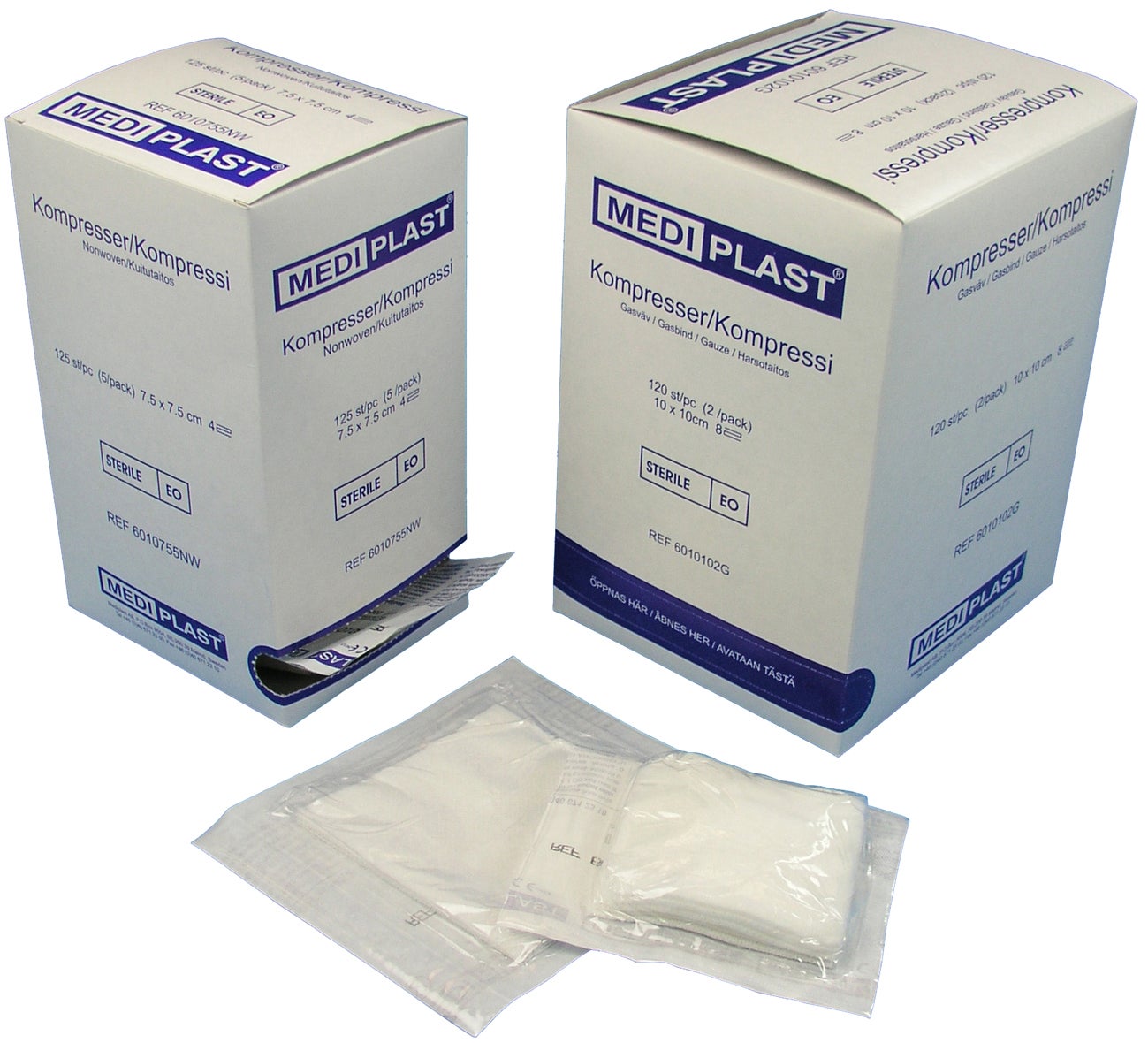 Kompress Nw 4L 7,5 x 7,5 cm 150 st/krt