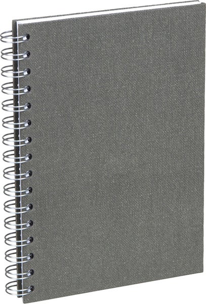 Anteckningsbok Bigso A5 olinjerat canvas grå