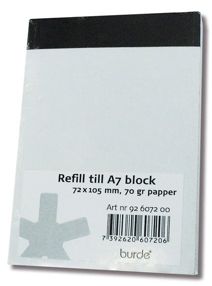 Journalistblock refill A7 2/fp