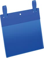 Plastficka A5L med fästband blå 50 st/fp