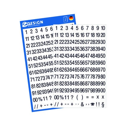 Etikett 5mm 00–99 252/fp