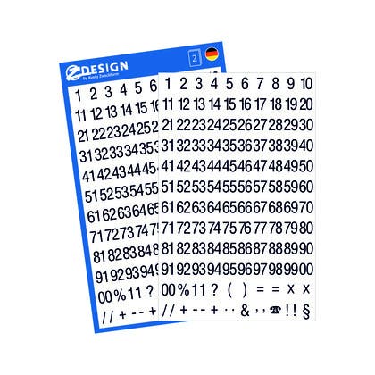 Sifferetikett 5mm 00–99 252/fp