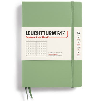 Anteckningbok A5 Dot Sage