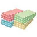 Notisblock Recycled 75x125 mm pastell 12-pack