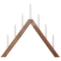 Elljusstake Acca 7 LED akaciaträ brun