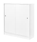 Förvaringsskåp skjutdörr 1325 x 1200 mm vit Lanab