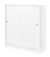 Förvaringsskåp skjutdörr 1325 x 1200 mm vit Lanab