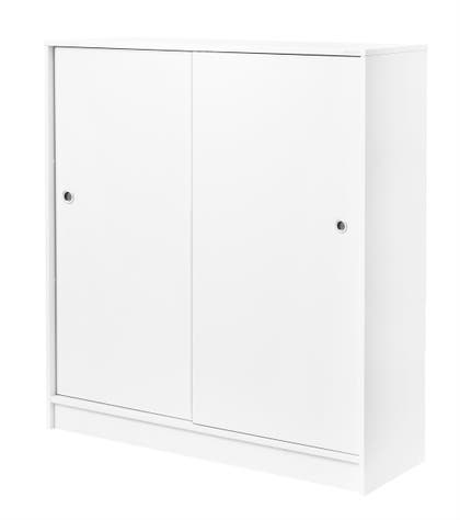 Förvaringsskåp Vit Skjutdörr