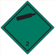 Farligt gods-etiketter 2.2 Non Flammable Gas 250 st/rulle