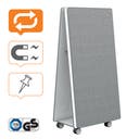Mobile Whiteboard MoveMeet system grå