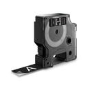 Märkband Dymo D1 vit/svart 19 mm