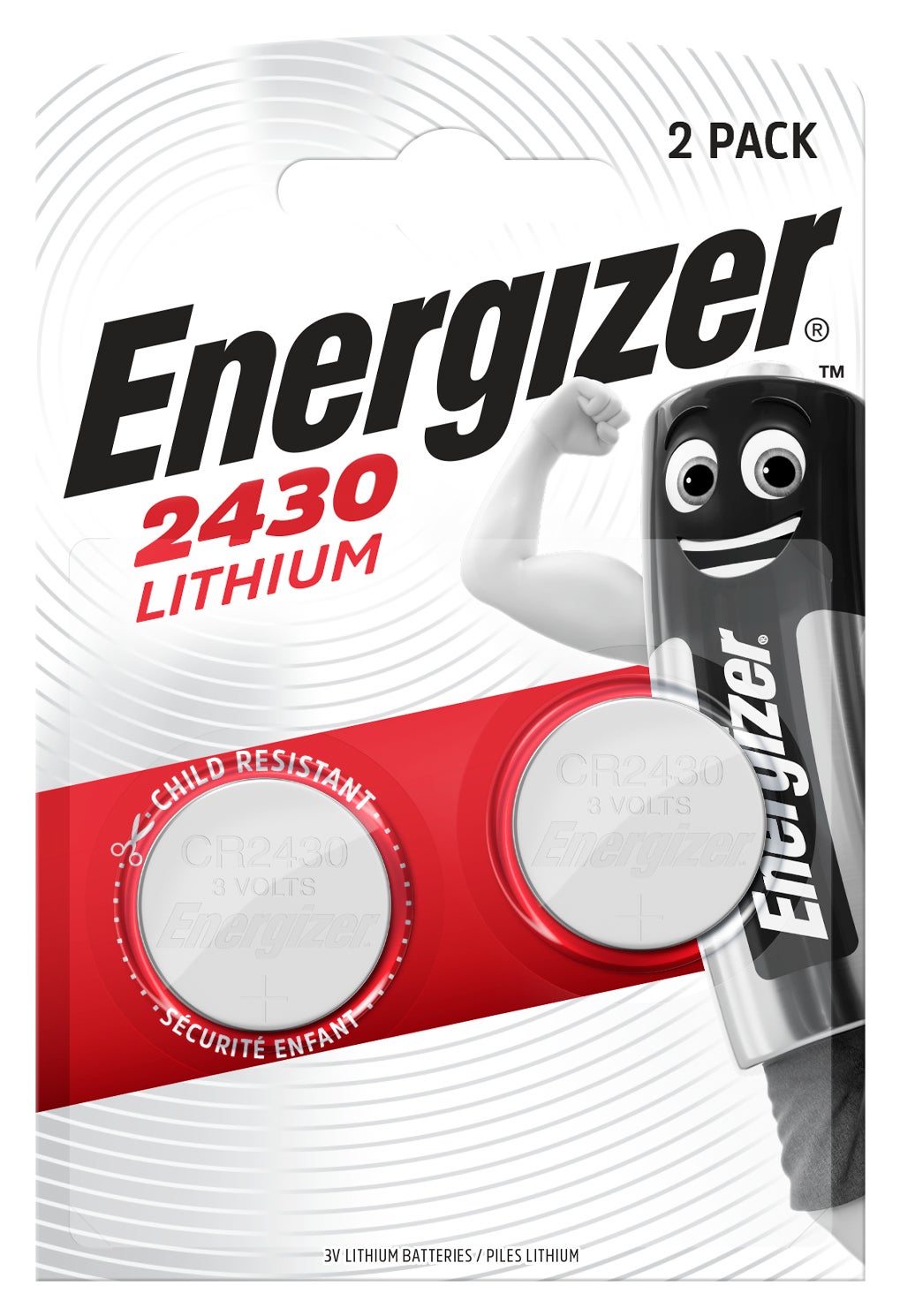 Energizer Batteri Lithium CR2430 2-pack
