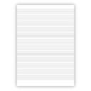 Arbetsblad A4 linjerat 5+5+5+7mm 500/fp
