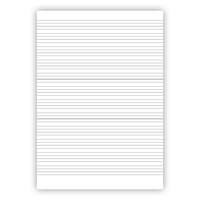 Arbetsblad A4 linjerat 5+5+5+7mm 500/fp