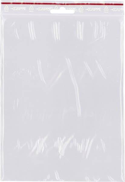 Blixtlåspåse utan skrivfält