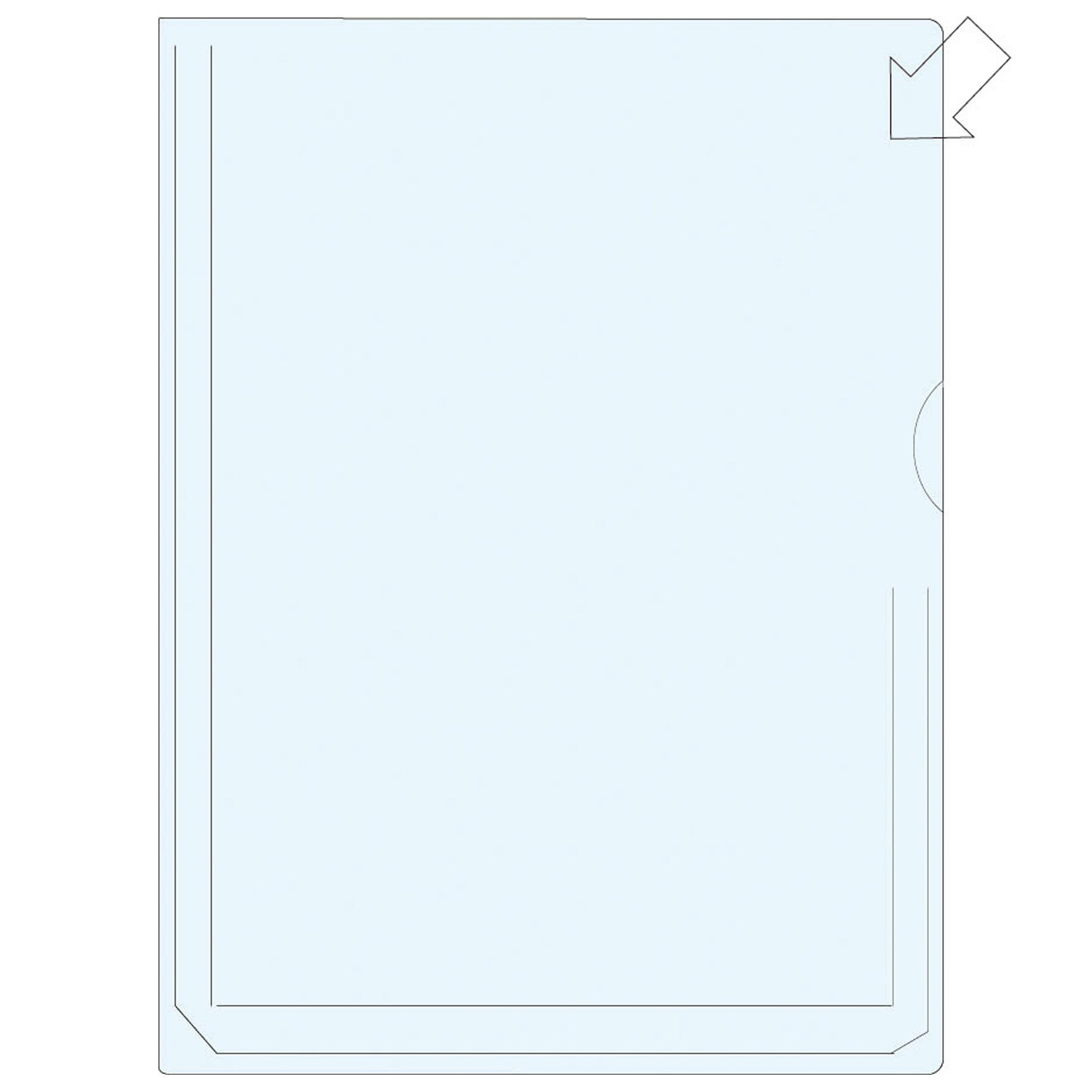 Bälgmapp A4 PP bälg 25 mm