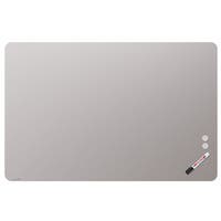 Glastavla matt rundade hörn 100x150 cm warm grey