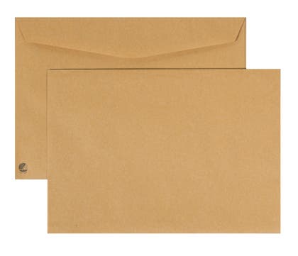 Kuvert fukthäftande bruna