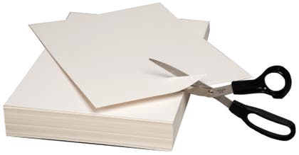 Kartong 1mm 51,5x73cm vit 50/fp