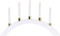 Ljusstake LED Halla Båge vit