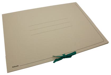 Ritningsmapp 3-klaffar brun