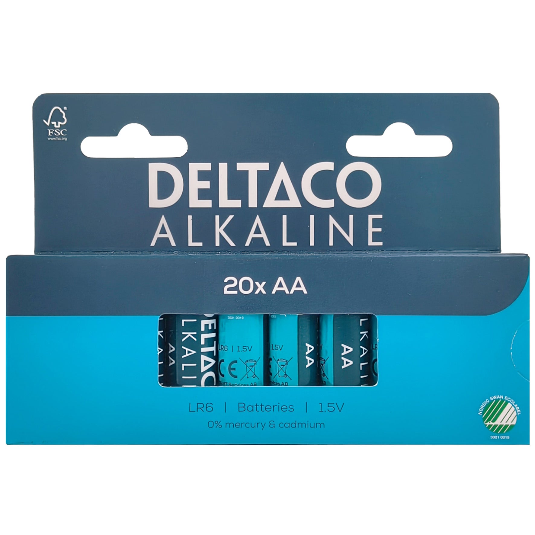  Batteri Ultimate Alkaline AA LR6 Deltaco