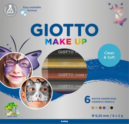 Ansiktspenna Giotto metallic 6 st/fp