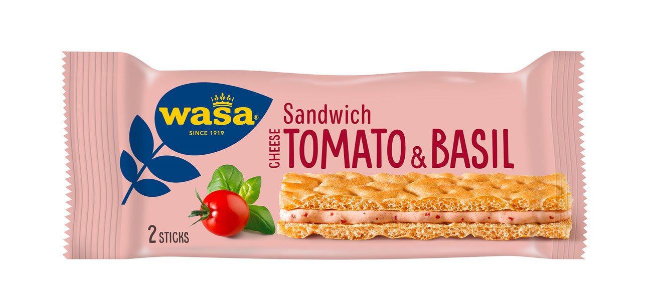 Knäckebröd Wasa Sandwich Cheese, Tomato & Basil 40 g